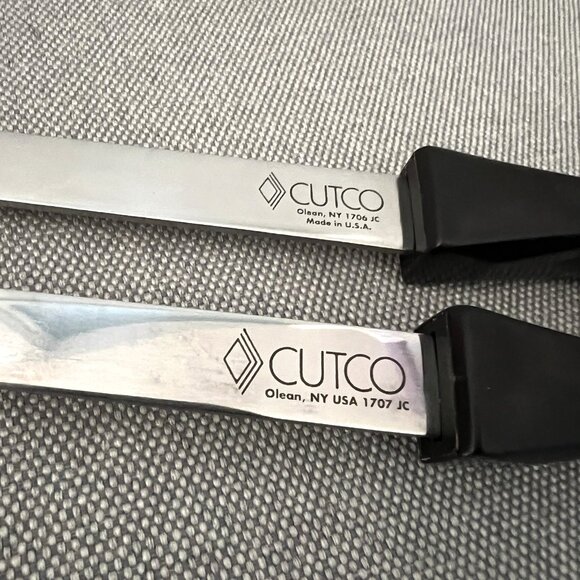 CUTCO BBQ Grill Tools Set 20" Long Spatula Fork 1706 1707 Classic Brown Swirl - Picture 2 of 5